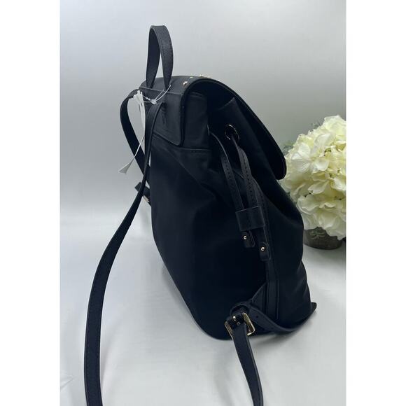 MICHAEL KORS Bedford Zip Gold
Studded BLACK Nylon Leather Large
Backpack - Picture 5 of 16